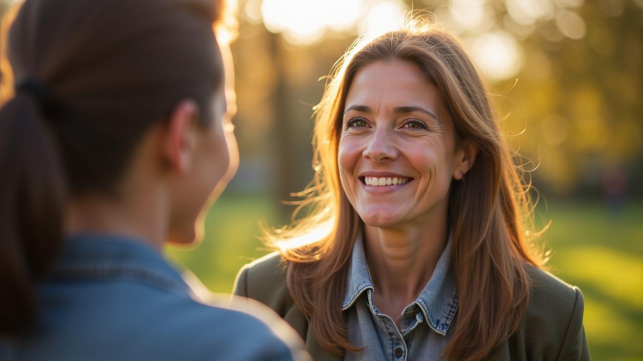 A compassionate volunteer offering support to a family in Dublin