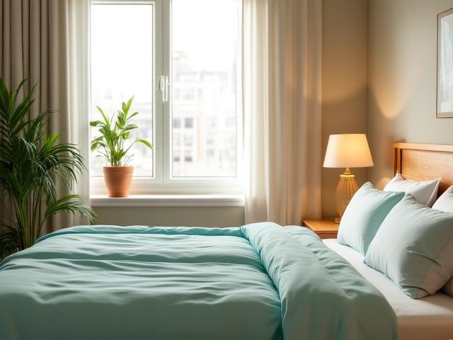 A warmly lit room representing emergency accommodation safety